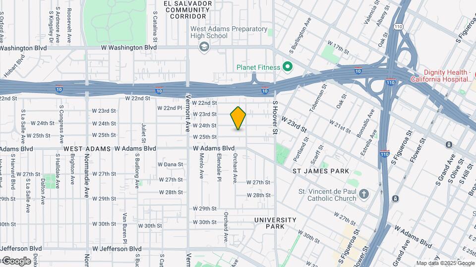 1219 W 25th St Map and Location Details