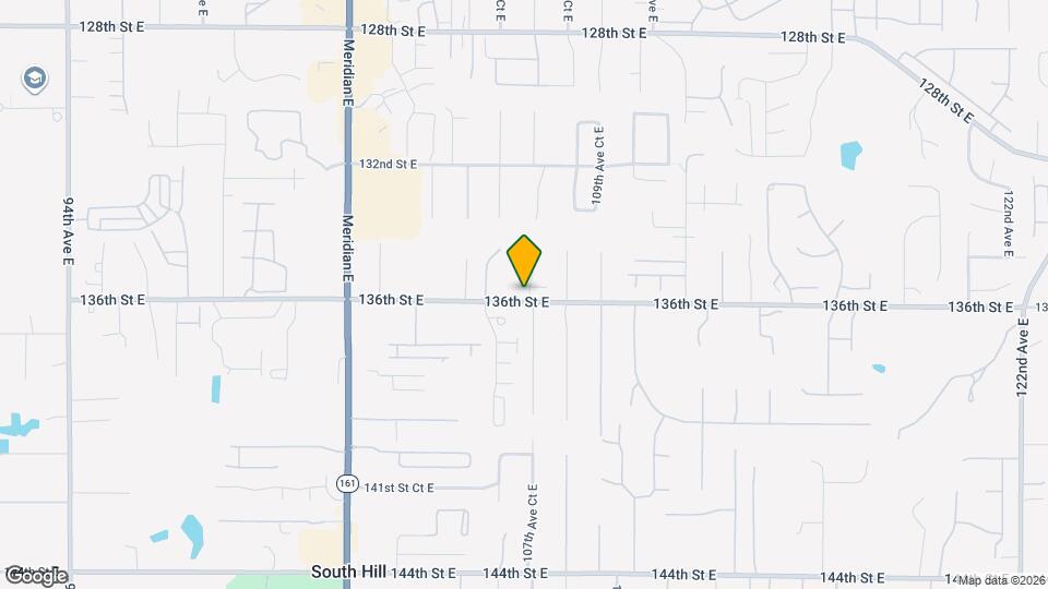 13520 107th Avenue Ct E Map and Location Details