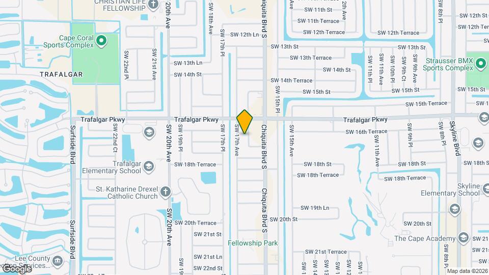 1622 SW 16th Ct Map and Location Details