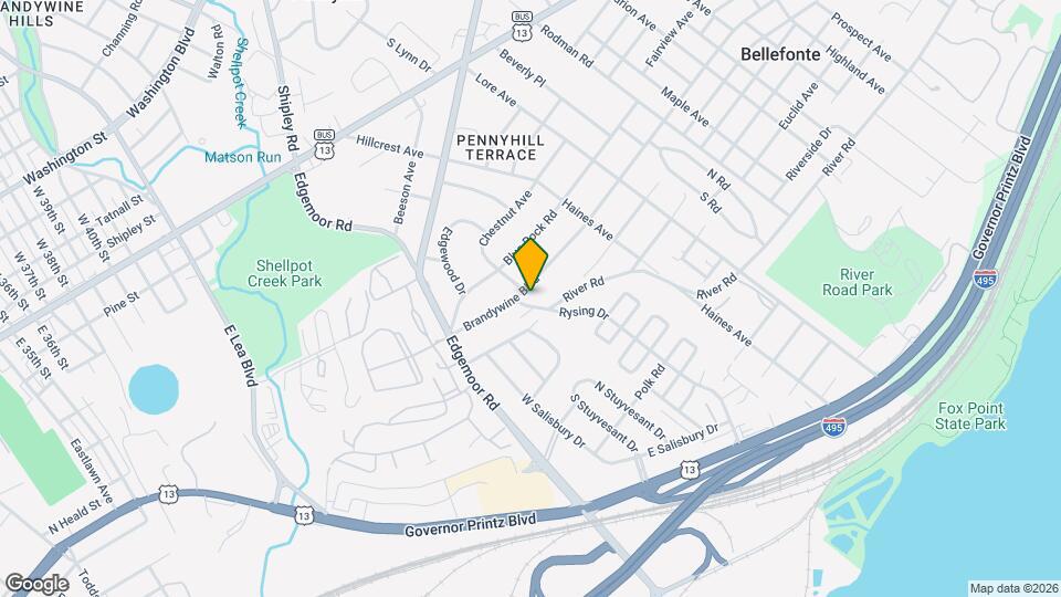 100 Brandywine Blvd Map and Location Details