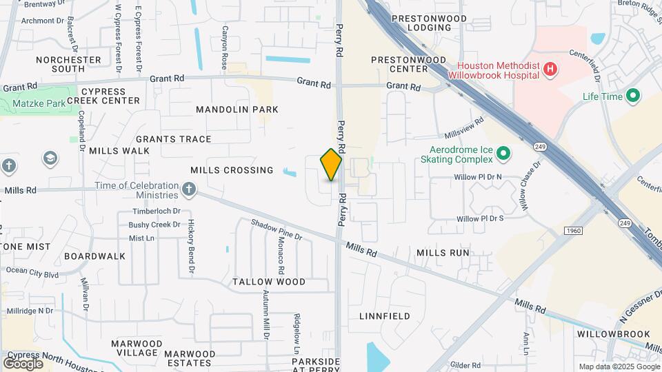 13111 Mills Grove Dr Map and Location Details