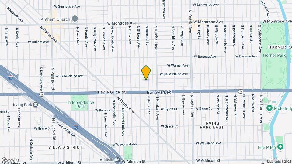 4034 N Bernard St Map and Location Details