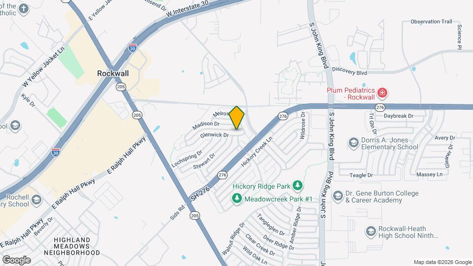 1544 Glenwick Dr Map and Location Details