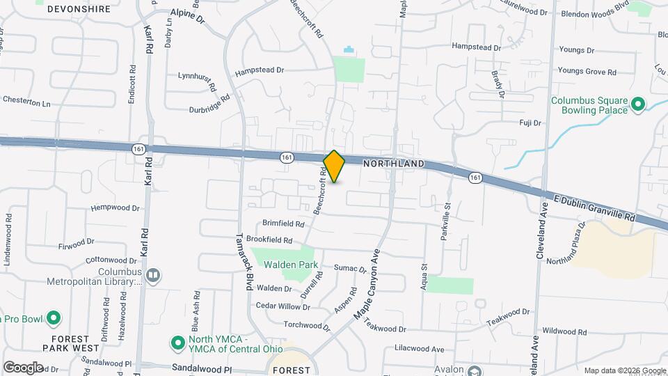 5726 Beechcroft Rd Map and Location Details