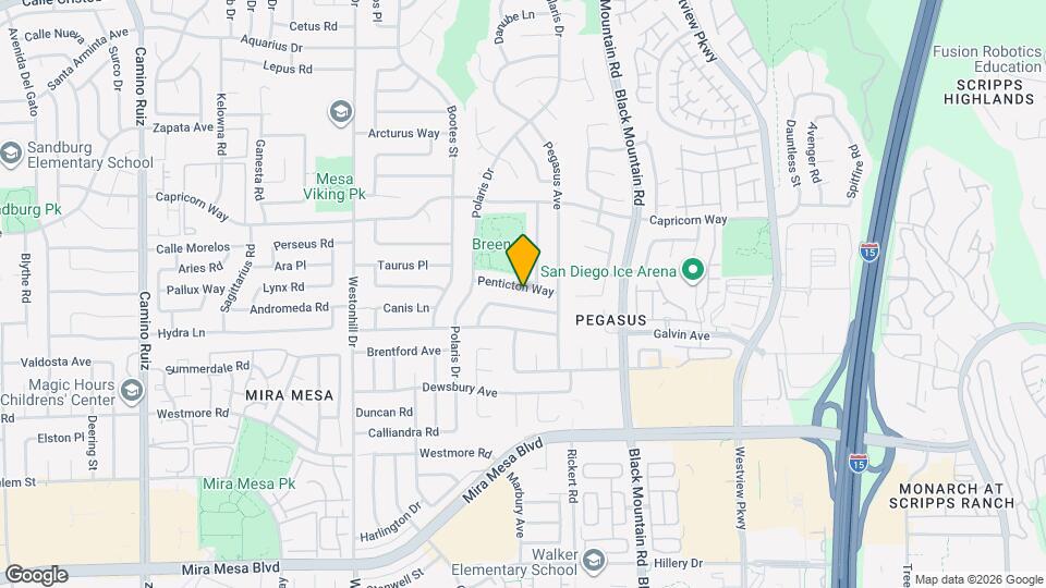 9081 Penticton Way Map and Location Details