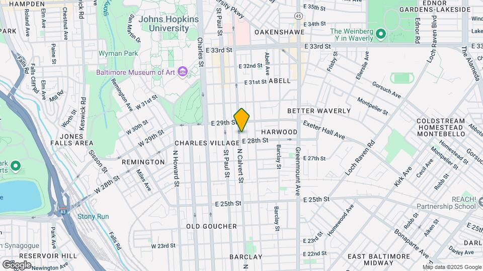 2811 N Calvert St Map and Location Details