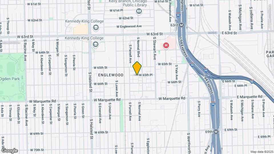 523 W 65th Pl Map and Location Details