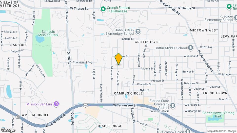 1103 California St Map and Location Details