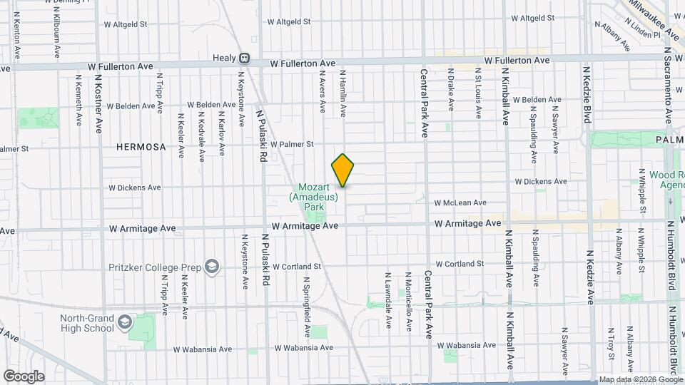 2050 N Hamlin Ave Map and Location Details