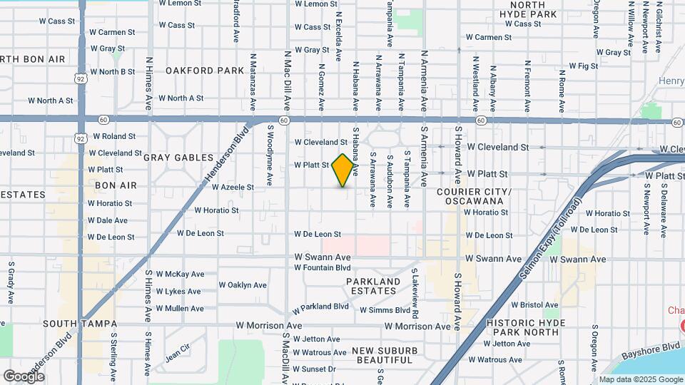 2808 W Azeele St Mapa y Detalles de la Ubicación
