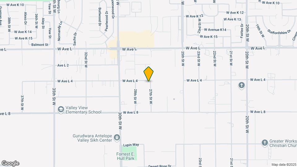 2706 W Ave L4 Mapa y Detalles de la Ubicación