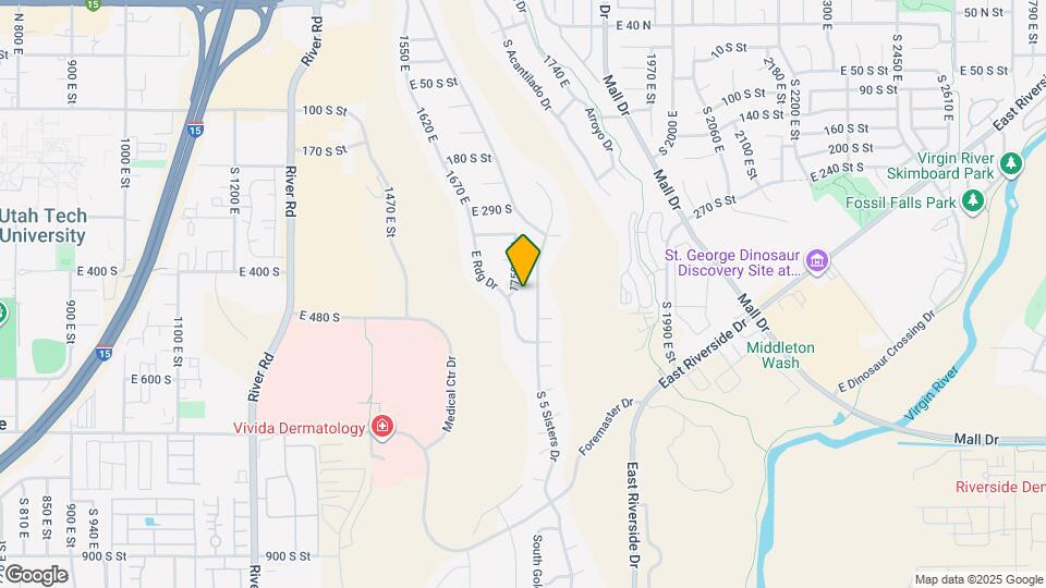 443 S 1750 E Map and Location Details