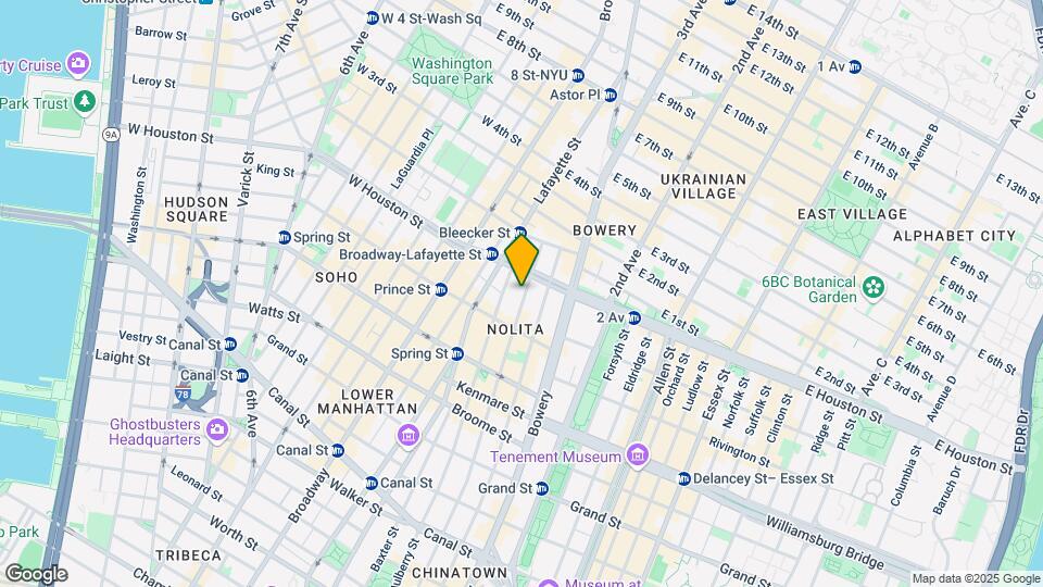 283 Mott Street Map and Location Details