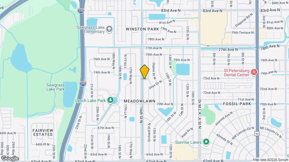 7401 16th St N Map and Location Details