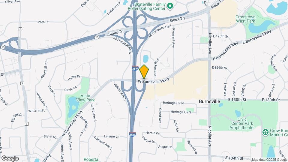 607 W Burnsville Pkwy Map and Location Details