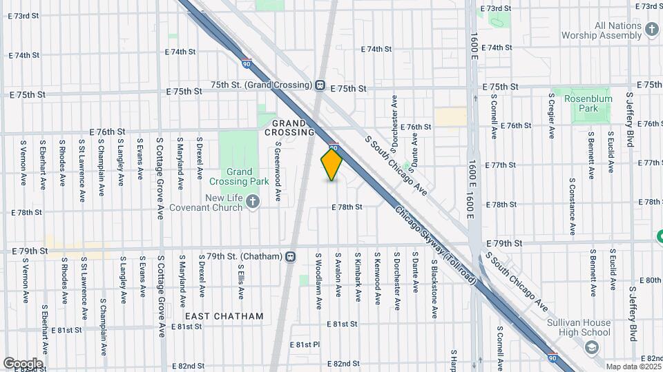 7726 S Avalon Ave-Unit -#1 Map and Location Details