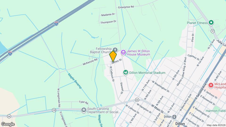 1001 James St Map and Location Details