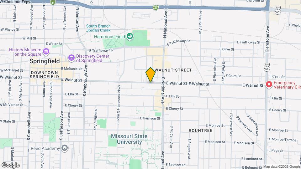 1112 E Walnut St Map and Location Details