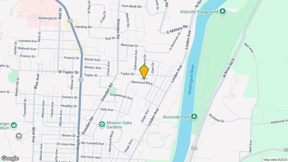 2121 Norwood Blvd Map and Location Details