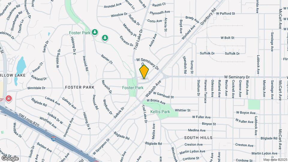 4410 Granbury Rd Map and Location Details