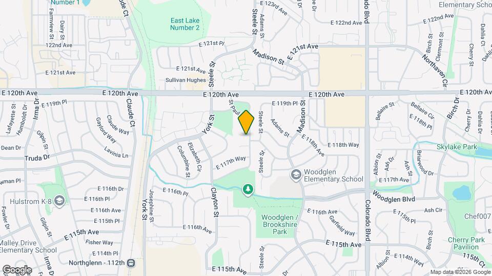 2874 E 118th Ct Map and Location Details