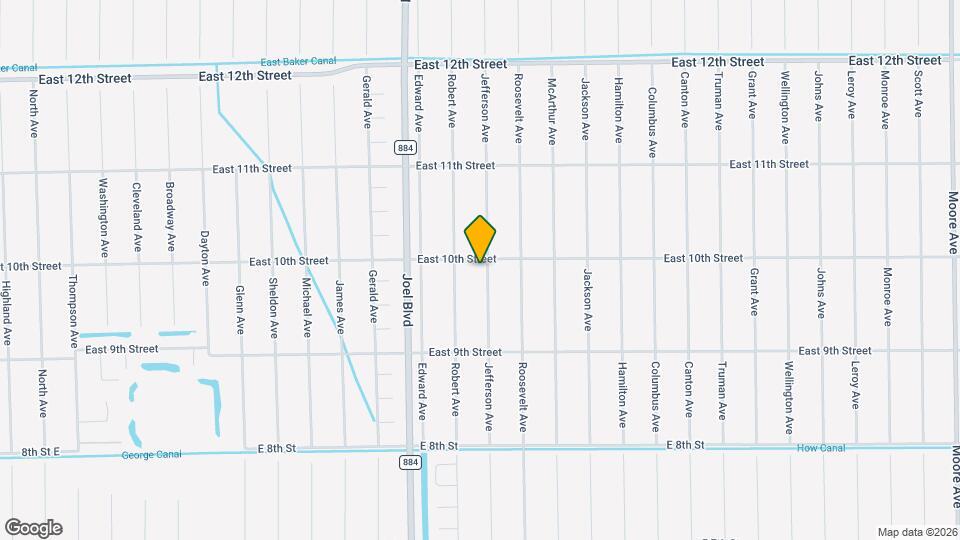 921 Jefferson Ave Map and Location Details