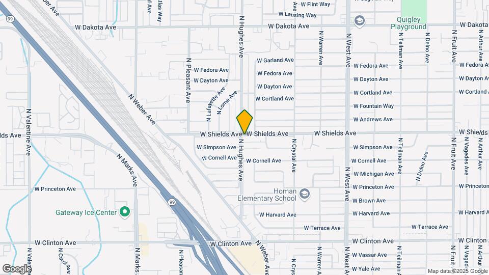 2077 W Shields Ave Map and Location Details