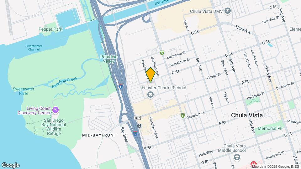 109 Oaklawn Ave Mapa y Detalles de la Ubicación