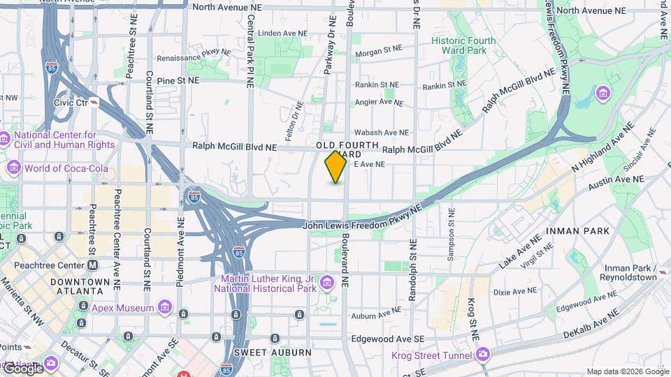 444 Highland Ave NE Map and Location Details