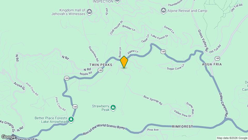 865 Bear Springs Rd Mapa y Detalles de la Ubicación