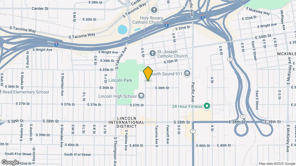 3591 S G St Map and Location Details