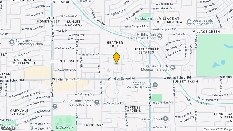 6935 W Devonshire Ave Map and Location Details