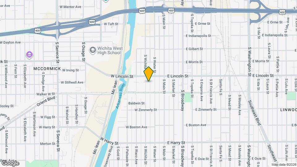 1222 S Wichita St Map and Location Details