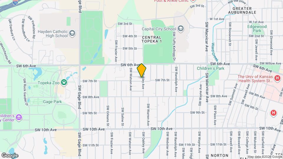 641 SW Oakley Ave Map and Location Details