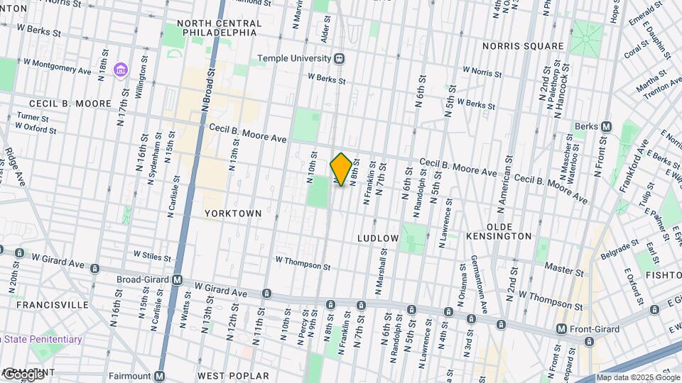 1544 N Darien St Mapa y Detalles de la Ubicación