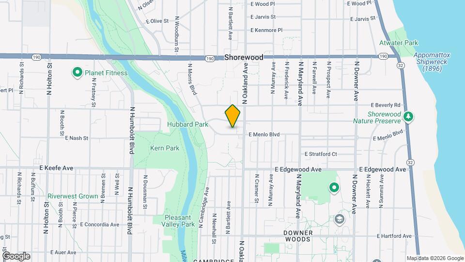 1700 E Menlo Blvd Map and Location Details