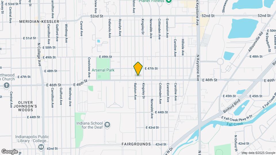 1716 E 46th St Map and Location Details
