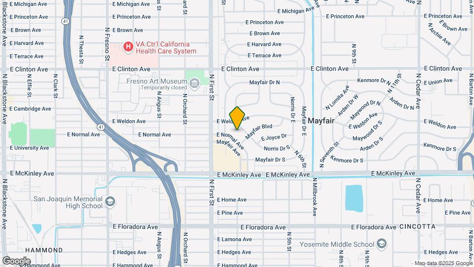 3237 E Normal Ave Mapa y Detalles de la Ubicación
