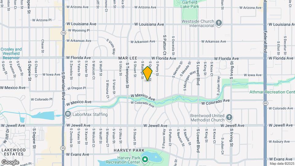 1637 S Quitman St Mapa y Detalles de la Ubicación