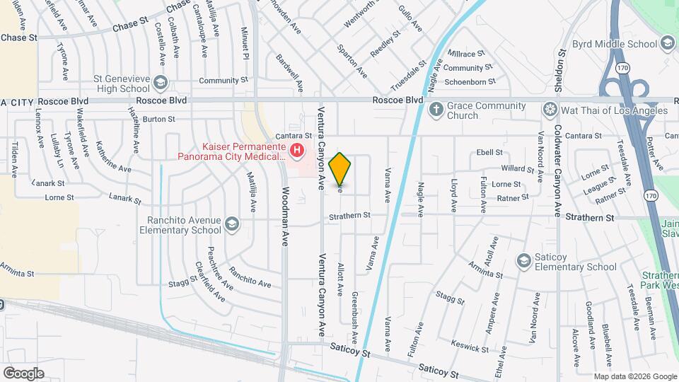 8039 Allott Ave Map and Location Details