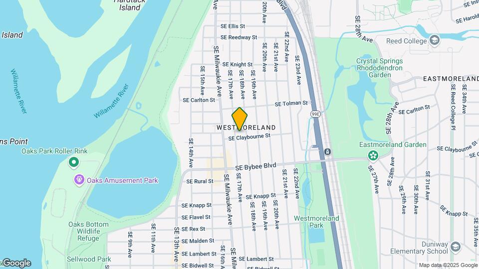 1715 SE Claybourne St Map and Location Details