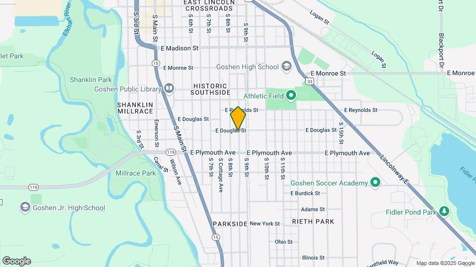 512 E Douglas St Mapa y Detalles de la Ubicación