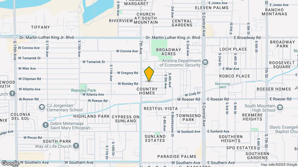623 W Romley Ave Map and Location Details