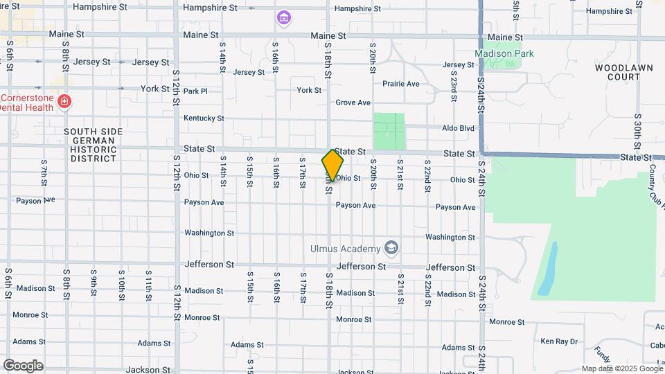 611 S 18th St Map and Location Details