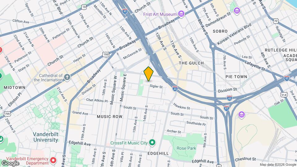 1226 Sigler St Mapa y Detalles de la Ubicación