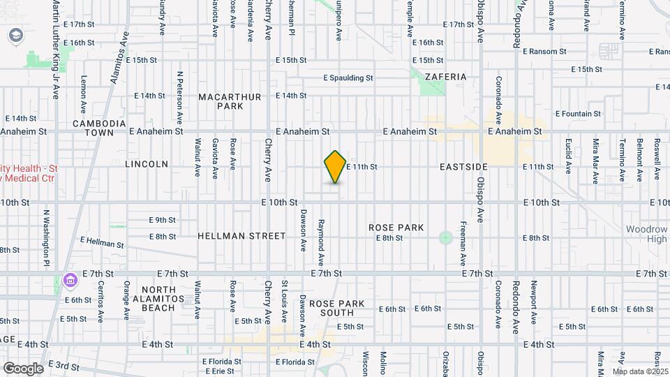 1039 Junipero Ave Mapa y Detalles de la Ubicación