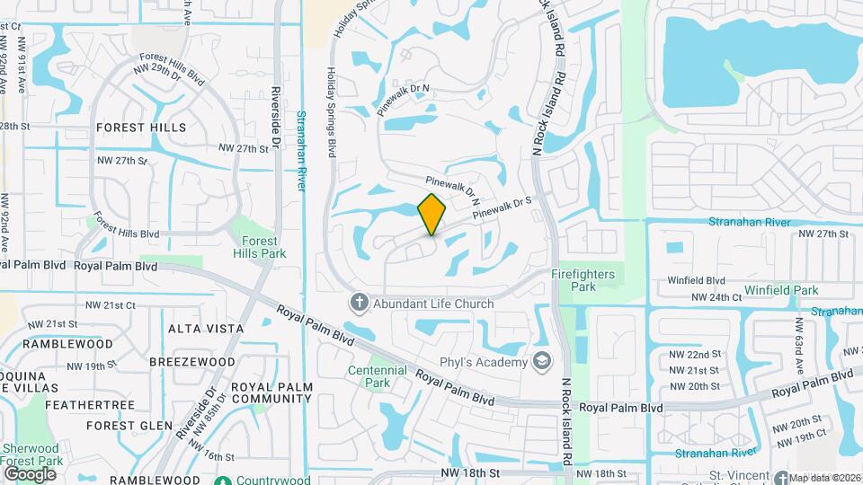 7526 Pinewalk Dr S Map and Location Details