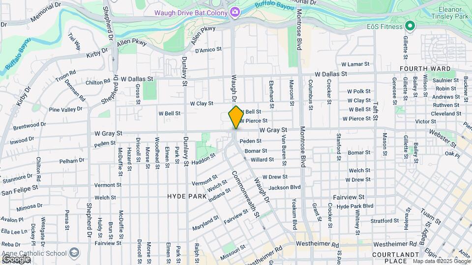 1599 Waugh Dr Map and Location Details