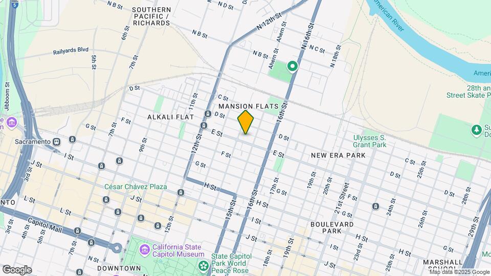 1411 E St Map and Location Details