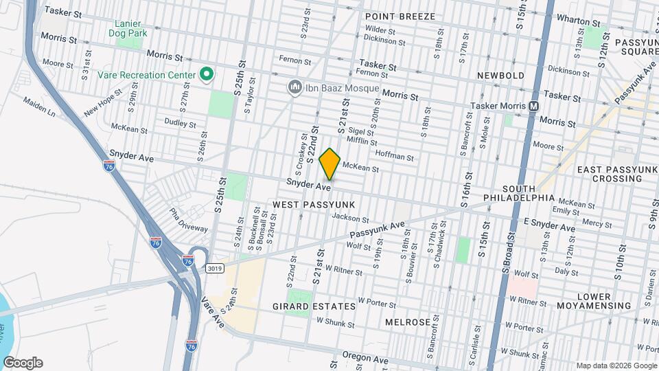 2048 S 21st St Map and Location Details